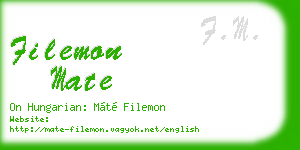 filemon mate business card
